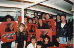 This is the Jimmy Barnes band, management and crew after we received our platinum records for the Barnestorming tour of Oz. 